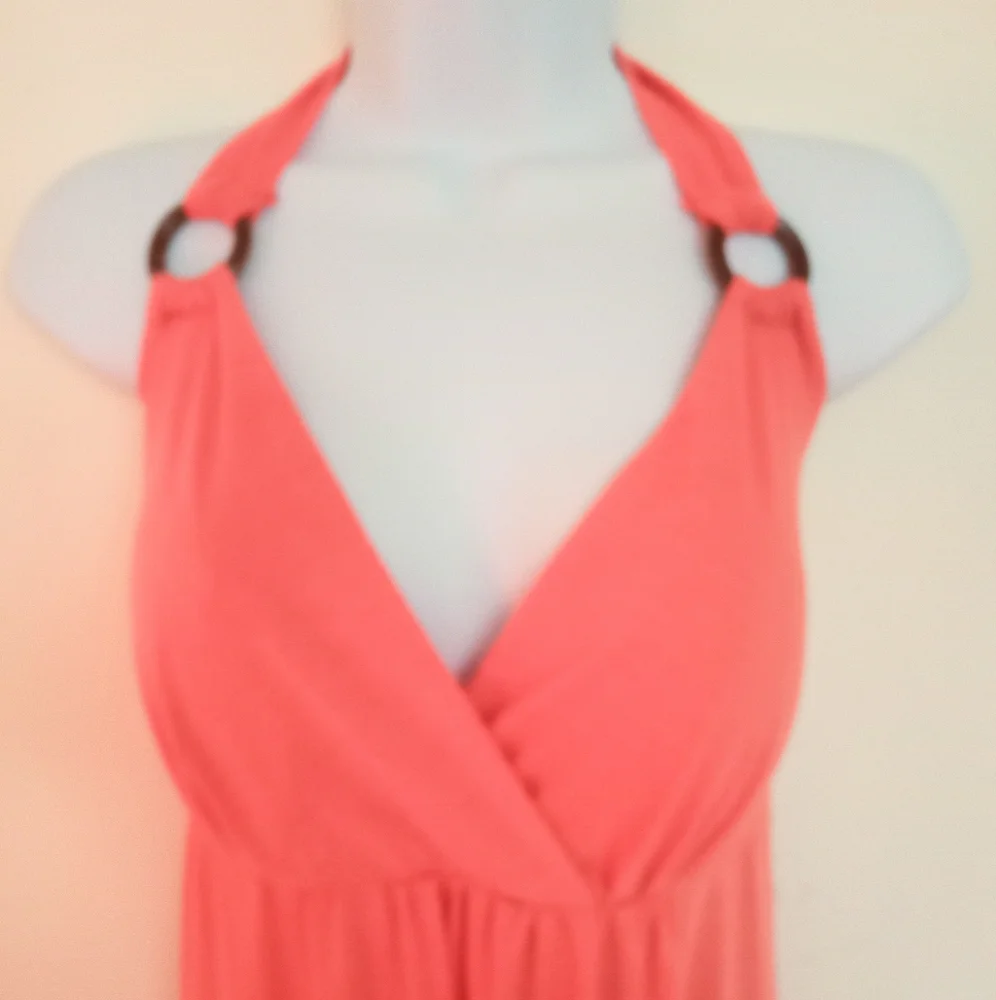 NWT🎁FREE GIFT INCLUDED🎁Midi Dress Push-Up Pads Bra, Strap Neck Halter Summer - Picture 4 of 16